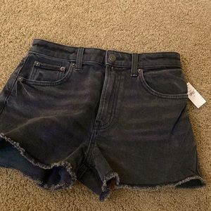 Black jean shorts. From gap teen. Brand new.